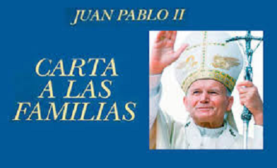 San Juan Pablo II - carta a las familias