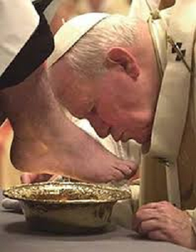 San Juan Pablo II - cura mendigo