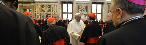 Papa Francisco y la curia 2014 - Ha comentado 15 enfermedadades y tentaciones
