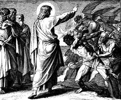 Jesús expulxa a los demonios