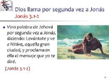 El profeta Jonás emviado por segunda vez