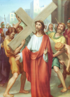 2. estación: Jesús carga la cruz