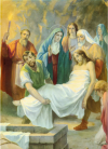 14. estación: Jesús es sepultado