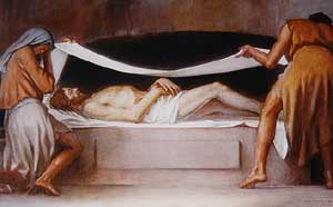 Jesús es sepultado - Sábana Santa - Síndone de Trín