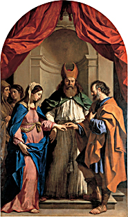 Guercino, «Desposorio de la Virgen» (1649)