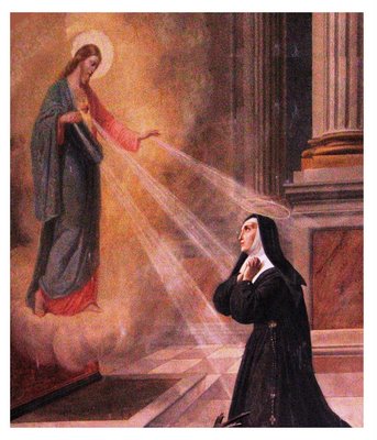 El Sagrado Corazón aparece a Santa Margarita María Alacoque