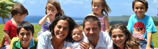 Familia Atienza en Guam
