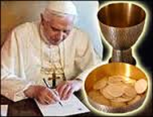 Resultado de imagen para Benedicto XVI en la exhortación apostólica Sacramentum caritatis