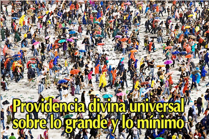 Providencia divina universal sobre lo grande y lo mínimo